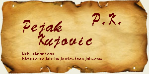Pejak Kujović vizit kartica